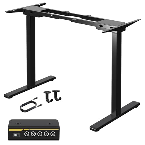 Amazon | 電動昇降デスク 昇降式デスク 脚のみ 高さ調整70cm～118cm
